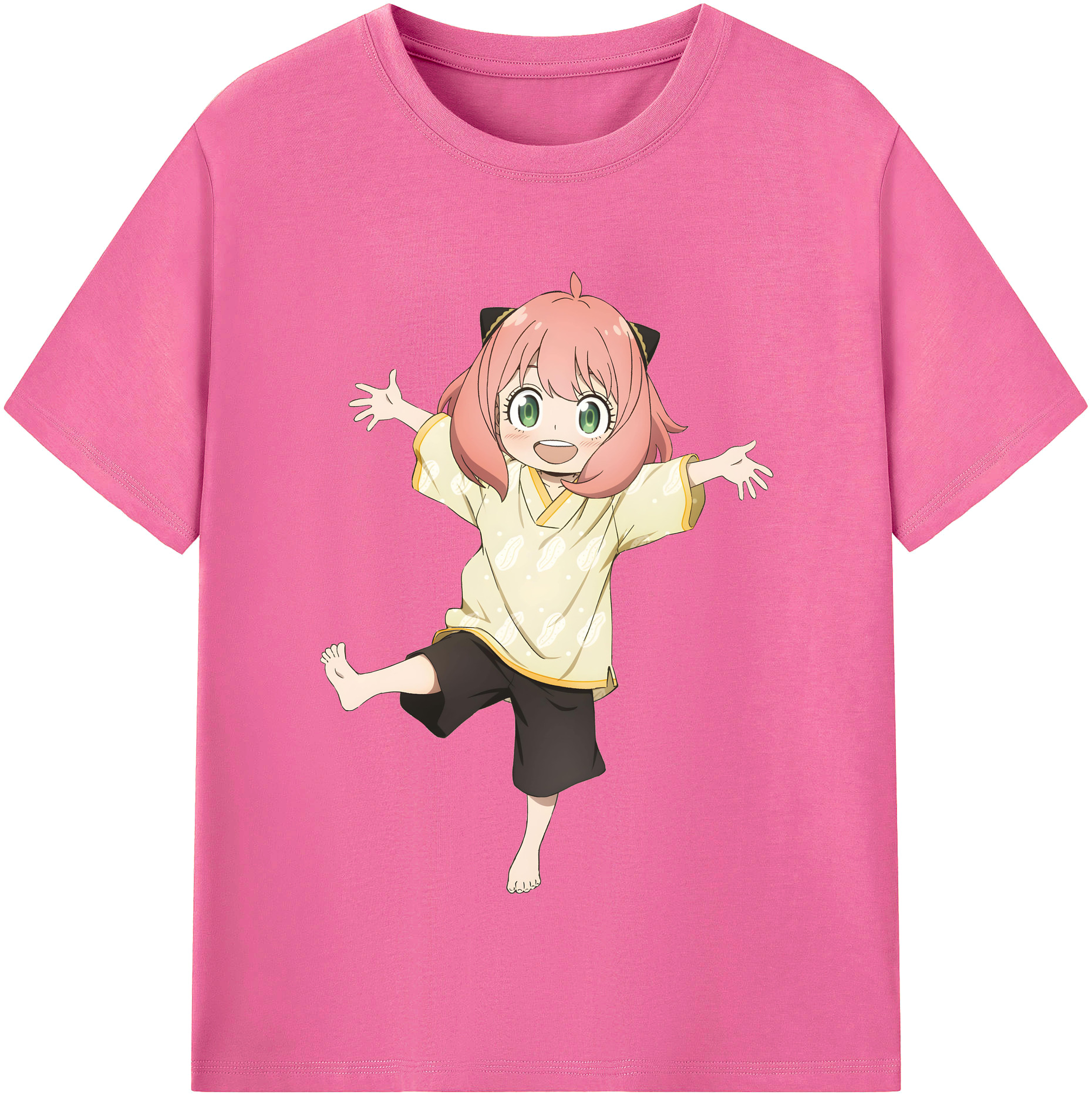 （画像用） SPY×FAMILY间谍家家酒 レディースカジュアルプリントTシャツ（綿100％）